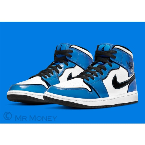 Jordan 1 Mid Signal Blue