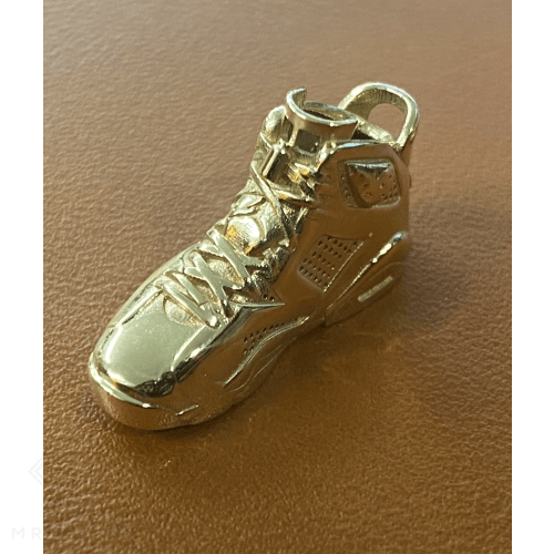 9Ct Gold Jordan 6 Shoe Pendant Pendant