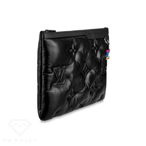 Louis Vuitton A4 Pouch Monogram Puffer Black Handbags