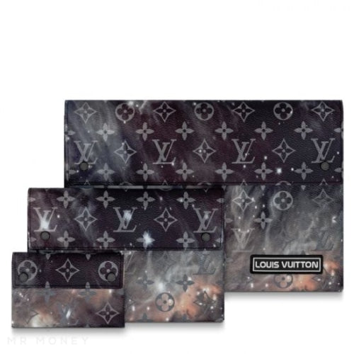 Louis Vuitton Alpha Pochette Monogram Galaxy Large Black