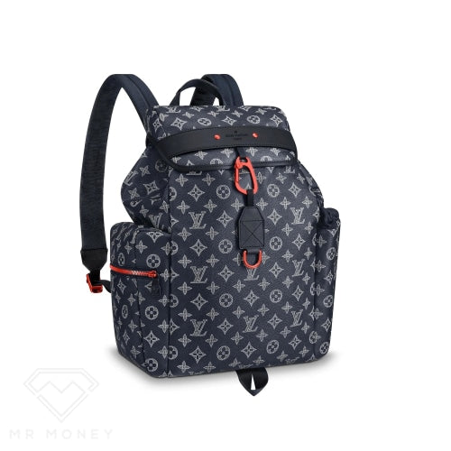 Louis Vuitton Discovery Backpack Monogram Upside Down Ink Navy Handbags