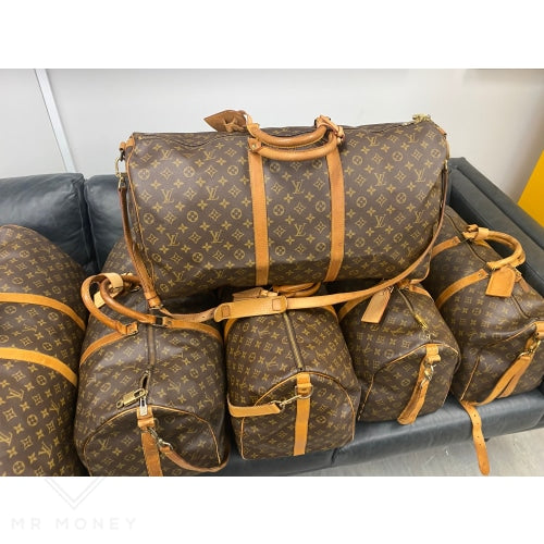 Louis Vuitton Keepall 60 Monogram Bag Vintage With Shoulder Strap Handbags