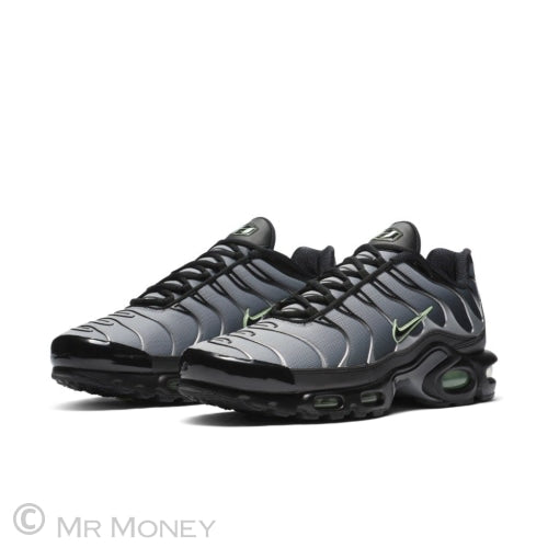 Nike Air Max Plus Black Particle Grey Vapour Green Shoes