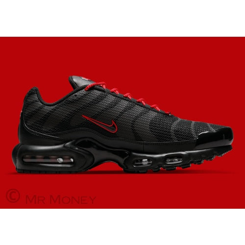 Nike Air Max Plus Black Red Reflective Tn Shoes
