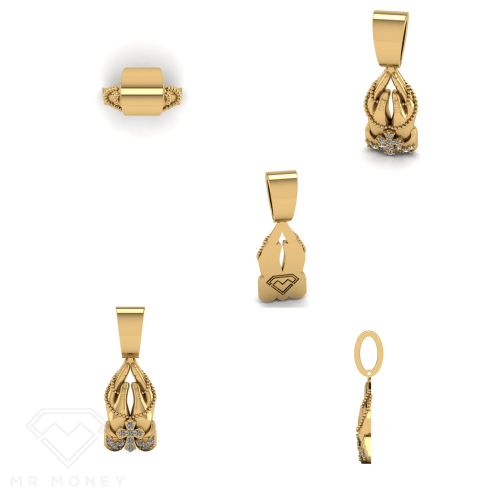 9Ct Gold Praying Hands Pendant Charms & Pendants