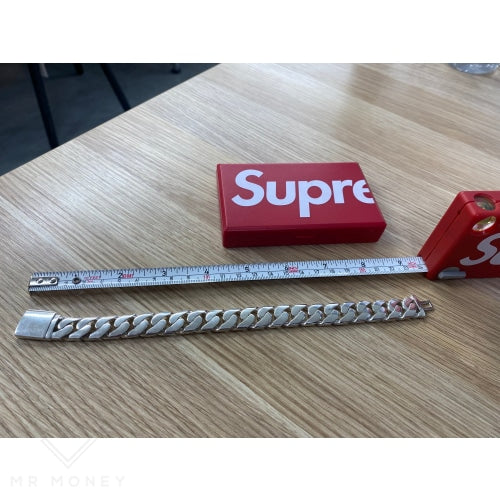 Mr Money Sterling Silver Bracelet Curb Link 23Cm Bracelets