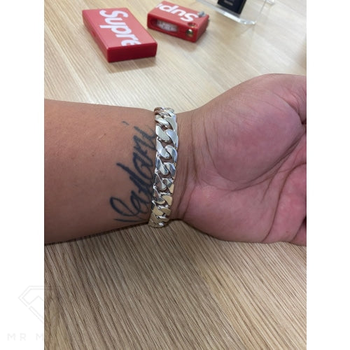 Mr Money Sterling Silver Bracelet Curb Link 23Cm Bracelets