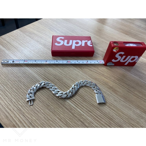 Mr Money Sterling Silver Bracelet Curb Link 23Cm Bracelets