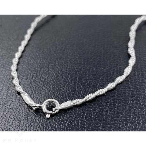Sterling Silver Rope Necklace 20