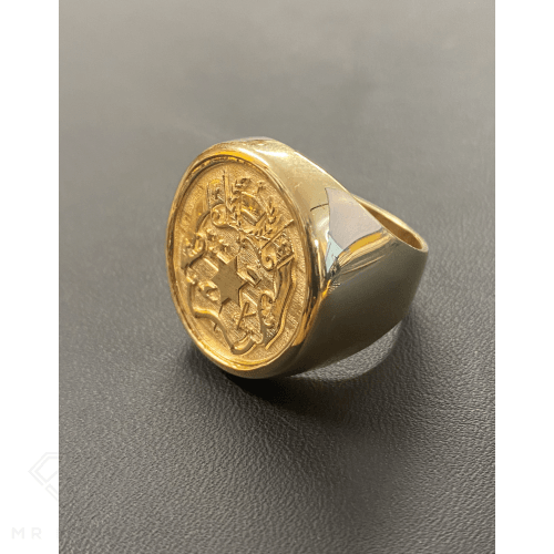 Tongan Shield 9Ct Gold Ring Rings