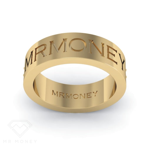 Mr Money Diamond Band ~ Yellow Gold Rings