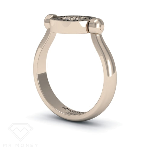 Mr Money 9Ct Gold Diamond Swivel Ring Rings