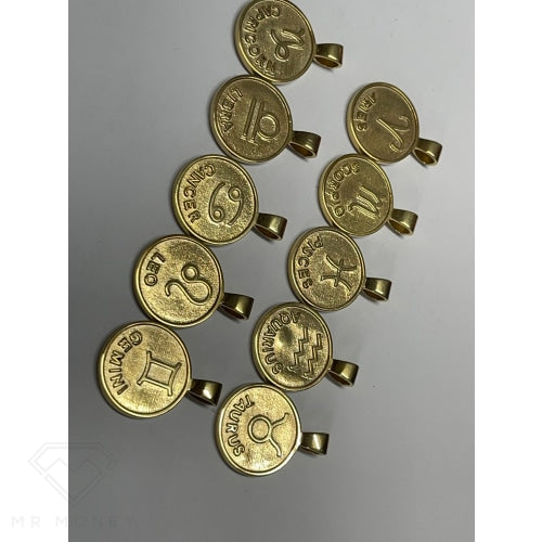 9Ct Gold Star Sign Pendants Pendant