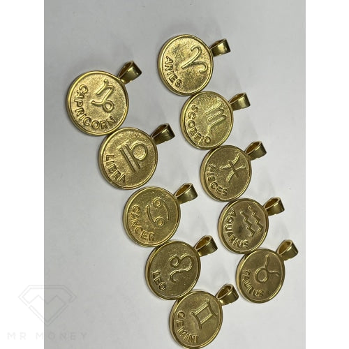 9Ct Gold Star Sign Pendants Pendant