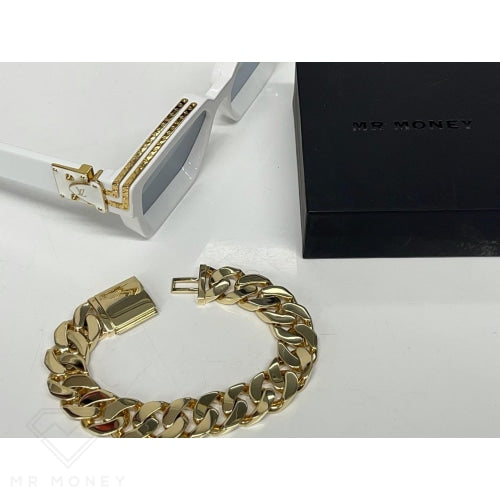Real 10k Gold Bracelet 20mm Miami Cuban Curb Link Mariner Anchor Men SOLID  9Inch | eBay