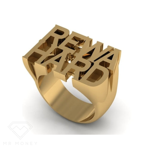 Rewa Hard Gold Ring