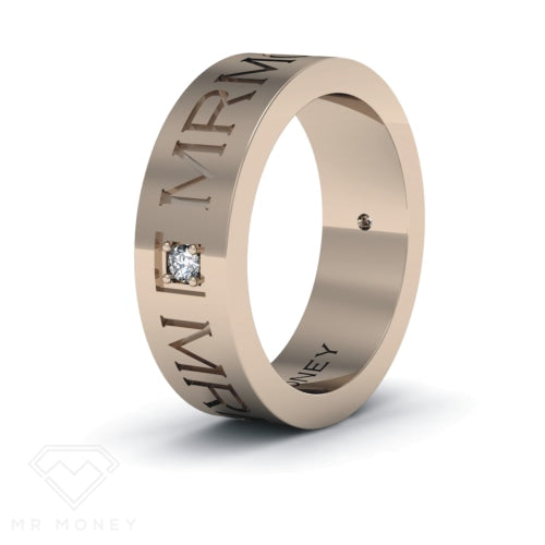 Mr Money Diamond Band ~ Yellow Gold Rings