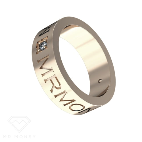Mr Money Diamond Band ~ Yellow Gold Rings