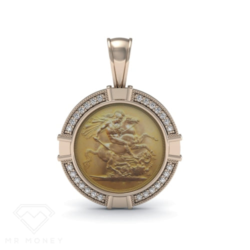 Full Sovereign Diamond Pendant Pendant
