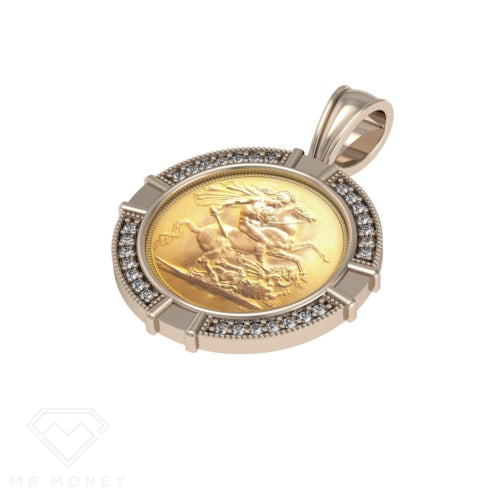 Full Sovereign Diamond Pendant Pendant