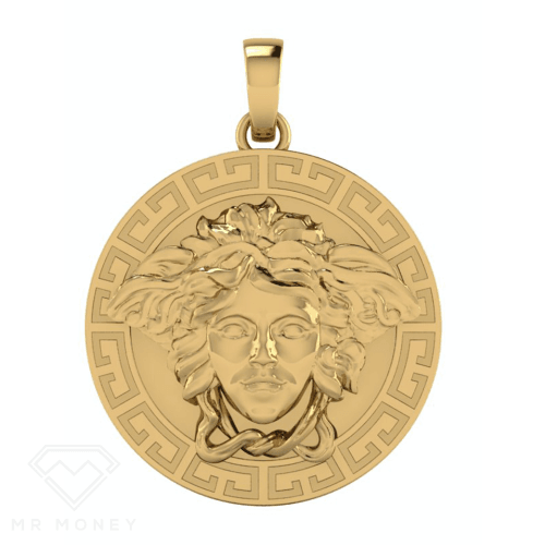 9Ct Gold Large Medusa Pendant Pendant