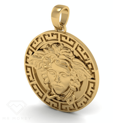 9Ct Gold Large Medusa Pendant Pendant