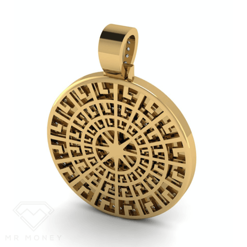 9Ct Gold Full Diamond Medusa Pendant Charms & Pendants