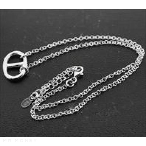 Sterling Silver Nautical Link Necklace 17 43.18Cm