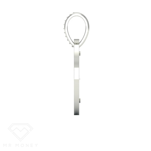 Full Sovereign Mr Money Pendant White Gold Pendant