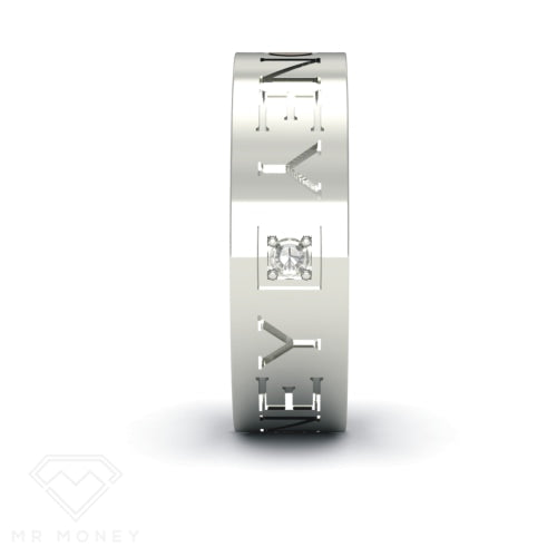Mr Money Diamond Band ~ Yellow Gold Rings