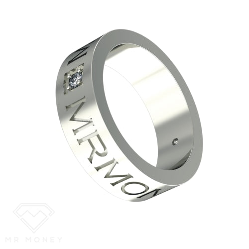 Mr Money Diamond Band ~ Yellow Gold Rings