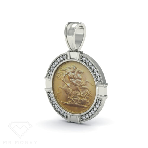 Full Sovereign Diamond Pendant Pendant