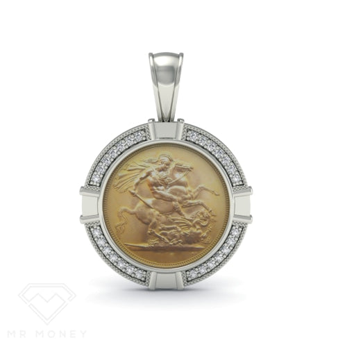 Full Sovereign Diamond Pendant Pendant