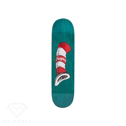 Supreme Cat In The Hat Skateboard Deck Green Skate Board