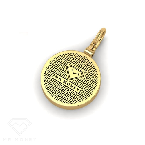 9Ct Gold Compass Pendant With Diamonds