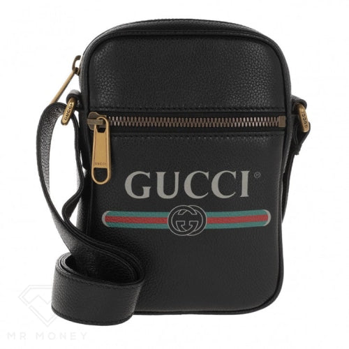 Gucci Black Print Side Bag