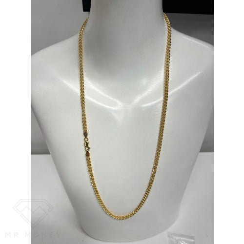 9Ct Gold Curb Link Chain 60Cm Necklaces