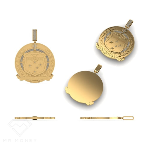 Samoa Diamond Gold Pendent Xxl