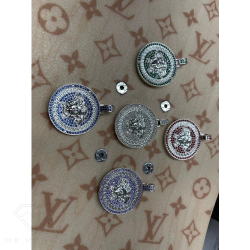 Green Cz Medusa (Large) Pendant & Chain Charms Pendants