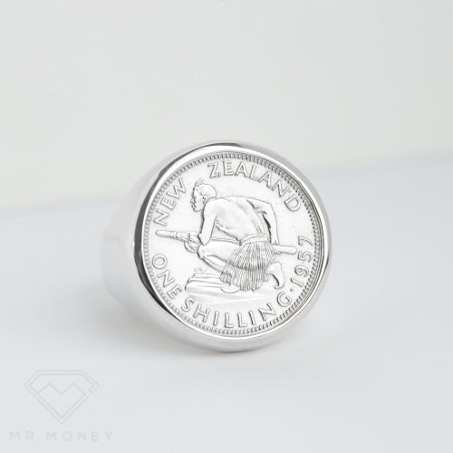 Sterling Silver Shilling Coin Ring Rings