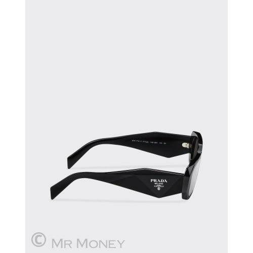 Prada Black Diamonds Chrome Sunglasses