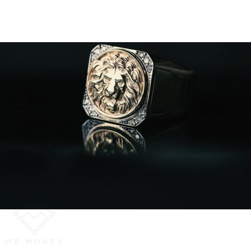 007 Lion Gold Diamond Ring