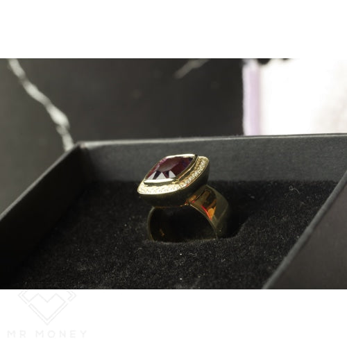 Modern Smoky Quartz & Diamond Ring 1/1