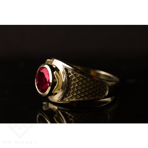 Modern Rhodolite Garnet Ring 1/1