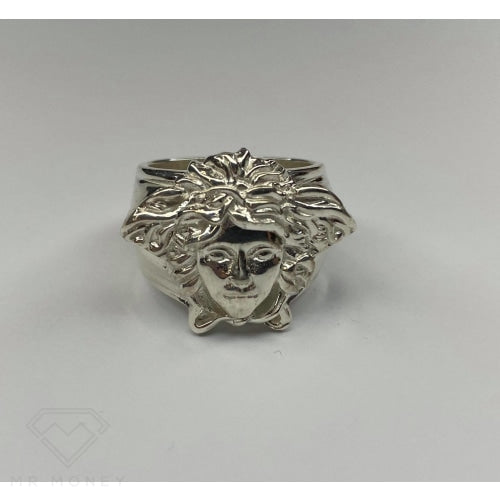 Sterling Silver Medusa Head Ring Rings