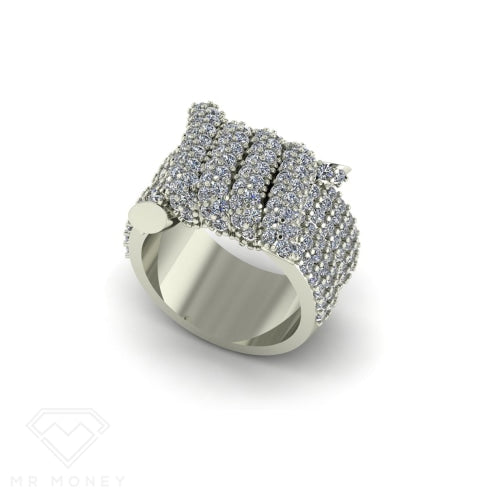 Thorny Treasure Ring White